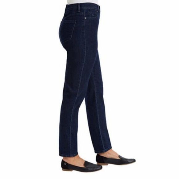 NWT Gloria Vanderbilt® Amanda ORIGINAL SLIMMING  Jeans PORTLAND BLUE 16 TALL - Picture 2 of 3